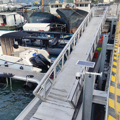 Aluminum Floating Bridges with Customizable Length and Silver Surface