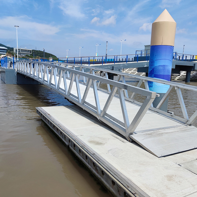 Aluminum Floating Bridges with Customizable Length and Silver Surface