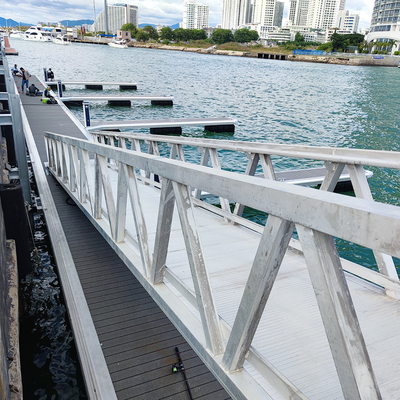 Aluminum Floating Bridges with Customizable Length and Silver Surface