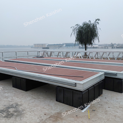 WPC Decked Aluminum Floating Docks For Marina Boat Yacht Floating Pontoon Mooring Cleats Included