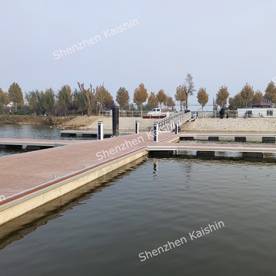 Portable Aluminum Floating Docks High Resistance To Corrosion Marina Floating Pontoon Bridge