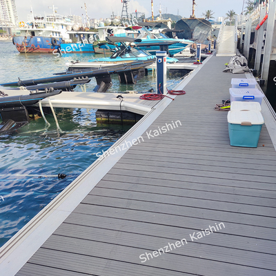 Portable Aluminum Floating Docks High Resistance To Corrosion Marina Floating Pontoon Bridge