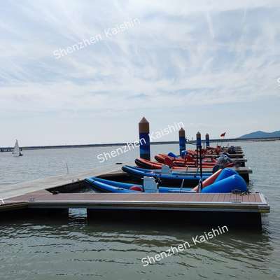 Galvanized Yacht Floating Dock Aluminum Floating Pontoon For Marina Pier Engineering