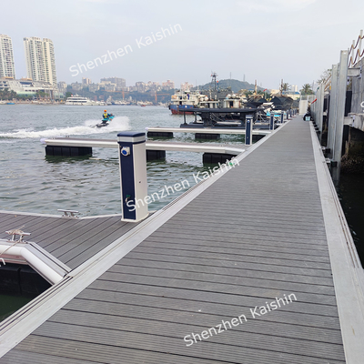 Low Maintenance Modular Aluminum Alloy Floating Docks Marina Floating Walkway Pontoon