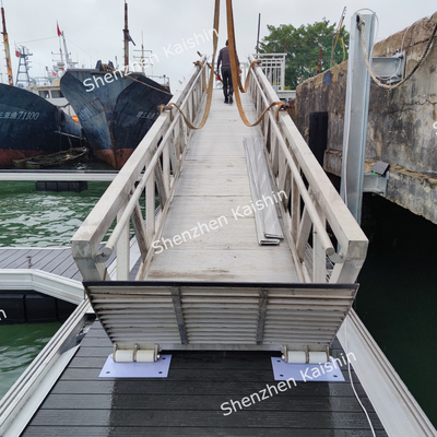 Durable Aluminum Gangways Floating Pontoon Walkway Ramp For Marine Floating Dock/Boat Access