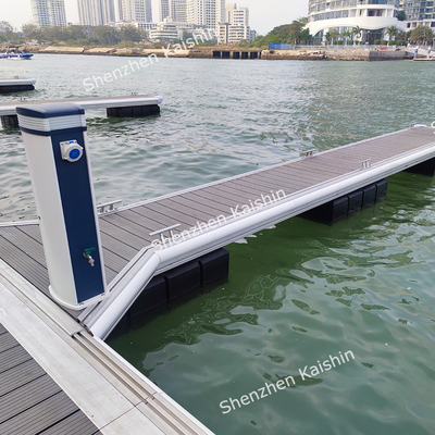 Customized Aluminum Alloy Marine Finger Docks Floating Pontoon With LLDPE Floater For Boat Yacht Use