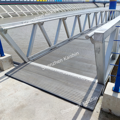 Customized Aluminum Gangway Floating Dock Pontoon For Smooth And Safe Waterway Passage