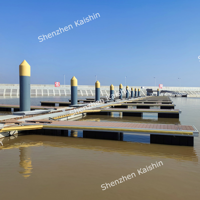 Easy Installation Yacht Floating Dock Pile Guide Aluminium Floating Pontoon For Marine Boat Floating Platform