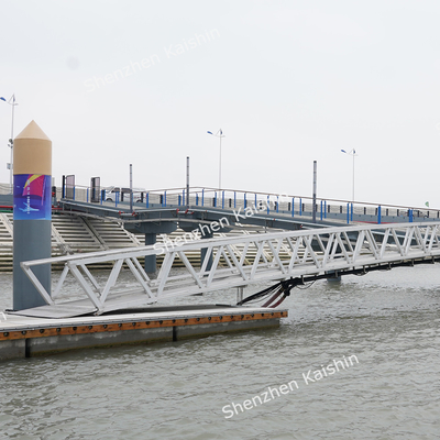 Customizable Marine Aluminum Gangways Ramps Floating Dock Pontoon Bridge For Yacht Use