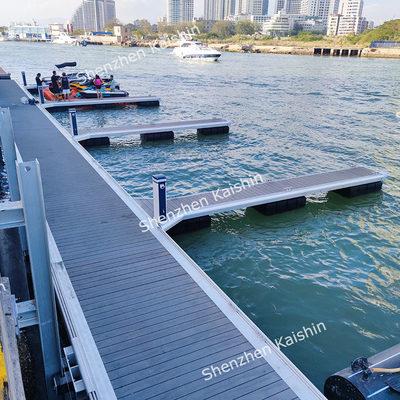 Easy Installation Yacht Floating Dock Pile Guide Aluminium Floating Pontoon For Marine Boat Floating Platform