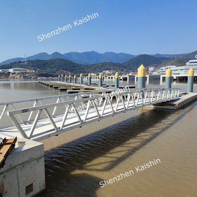 Customized Marine Aluminum Gangways For Marina Dock Yacht Floating Pontoon Bridge