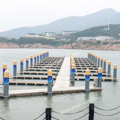 Customized Aluminum Alloy Floating Pontoon Platform Marine Finger Dock With Mooring Cleats