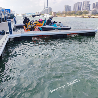 Customized Marine Floating Docks With Long Lifespan Floating Pontoon For Pier Engineering