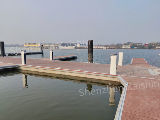 Aluminum Alloy Floating Dock Yacht Boat Floating Walkway Pontoon For Marina Docking Projects