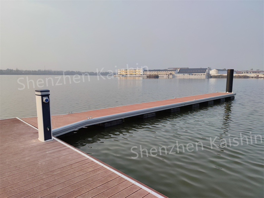 Aluminum Alloy (6061-T6) Floating Marina Finger Dock With Customized Floating Walkway Pontoon