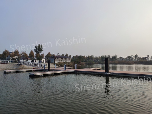 Customized Marine Floating Docks With Long Lifespan Floating Pontoon For Pier Engineering
