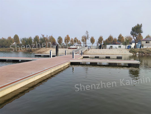 Strong Loading Marine Aluminum Gangways With Customized Floating Pontoon Yacht Dock