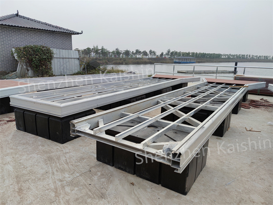Customized LLDPE Floating Dock Marina Pontoon Floater Marine Floating Dock Foam Filled Float