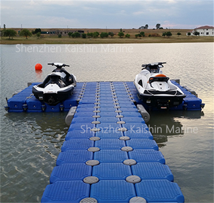 HDPE EPS Foam Floating Cube Dock Lightweight Orange Blue Grey Black Modular Floating Boat Yacht Pontoon