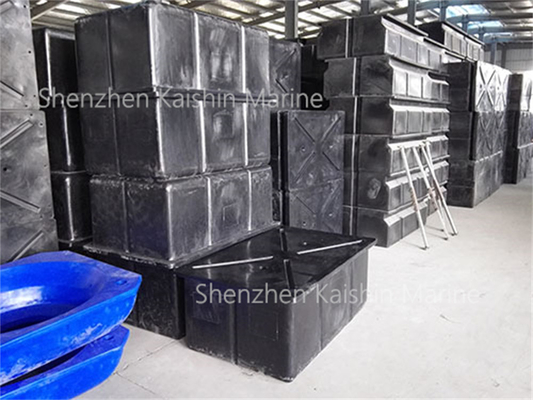 Marinas Application LLDPE Floatation With 480-600kgs Buoyancy For Aluminum Floating Dock Pontoon
