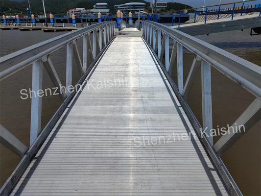 Silver Aluminum Gangway Floating Bridge Dock The Perfect Combination Of Strength And Durability