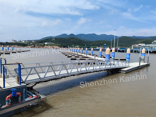 Silver Aluminum Gangway Floating Bridge Dock The Perfect Combination Of Strength And Durability
