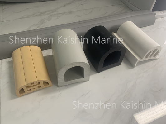 Customized Marine Rubber Fenders Edge Protection D Shape For Boat And Dock