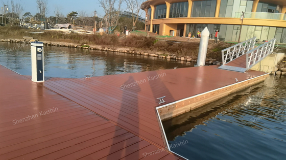 Marine Aluminum Floating Docks Boating Floating Pontoon Jetty For Lakes / Moles