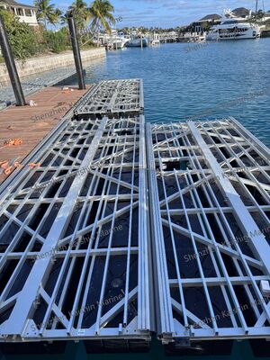 Heavy Duty Marine-Grade 6061-T6 Aluminum Floating Dock with Modular Construction and 250-275kg/sqm Load Capacity