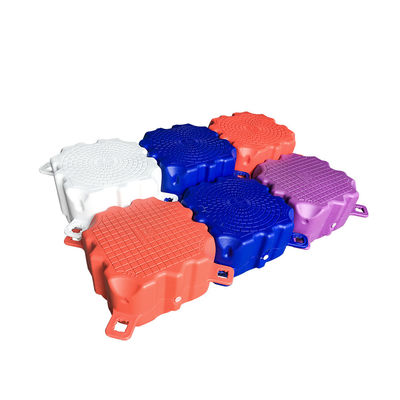 Modular HDPE Plastic And EPS Foam Floating Dock Pontoon Cubes 350kg/Sqm Load Capacity