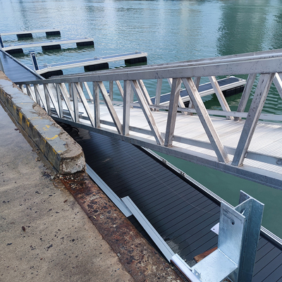 High Quality Marine Grade 6061 T6 Aluminum Gangway Used Marina Dock Ramps Yacht With Handrail