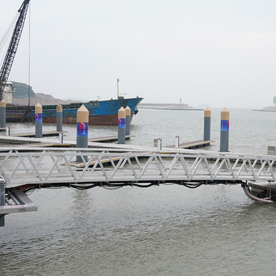 Silver Aluminum Alloy 300Kgs/Sqm Loading Capacity Marine Gangways Ramps With Accessories