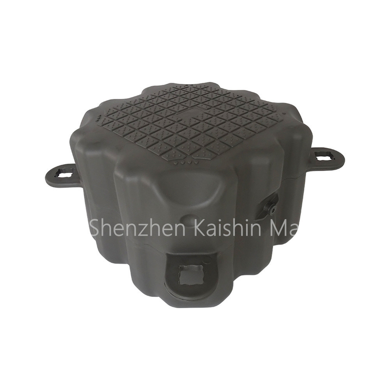 Modular HDPE Plastic And EPS Foam Floating Dock Pontoon Cubes 350kg/Sqm Load Capacity